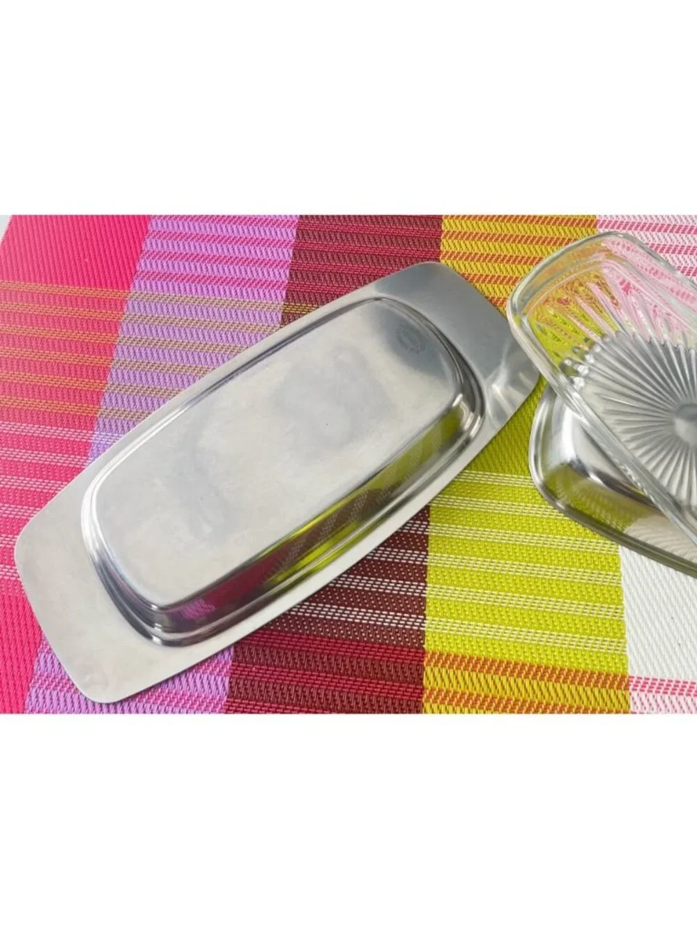 Vintage Selandia stainless steel butter dish-Denmark